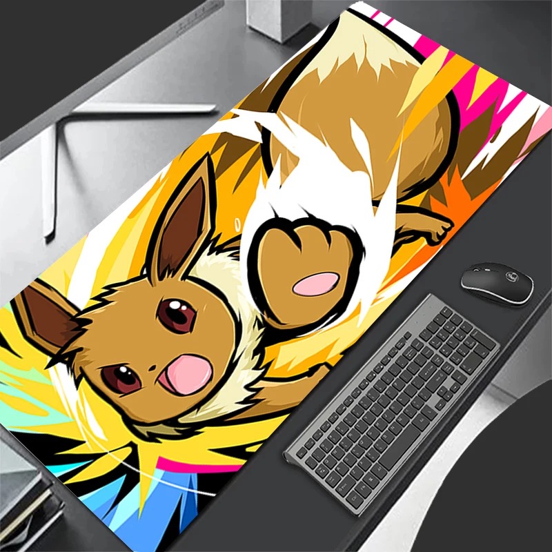 Pad Gaming Console - P-Pokemon Eevee Anime Gaming Mouse Pad,