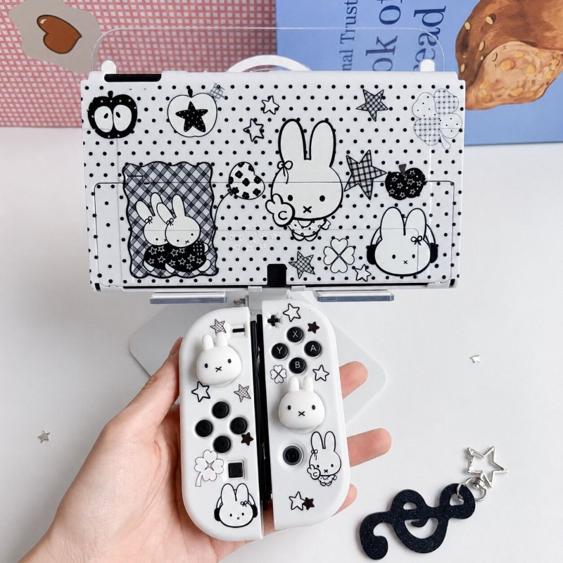 Gaming Console With Controller - Cute Miffy Protective Case for Nintendo