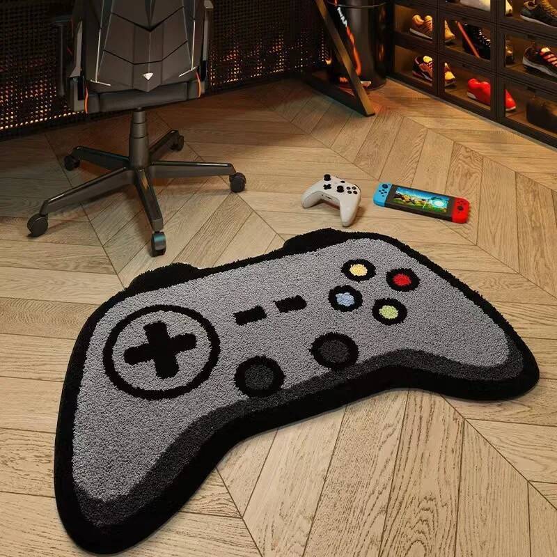 Gaming Console Cartoon - Gaming Controller Console Shaped Carpet Creative