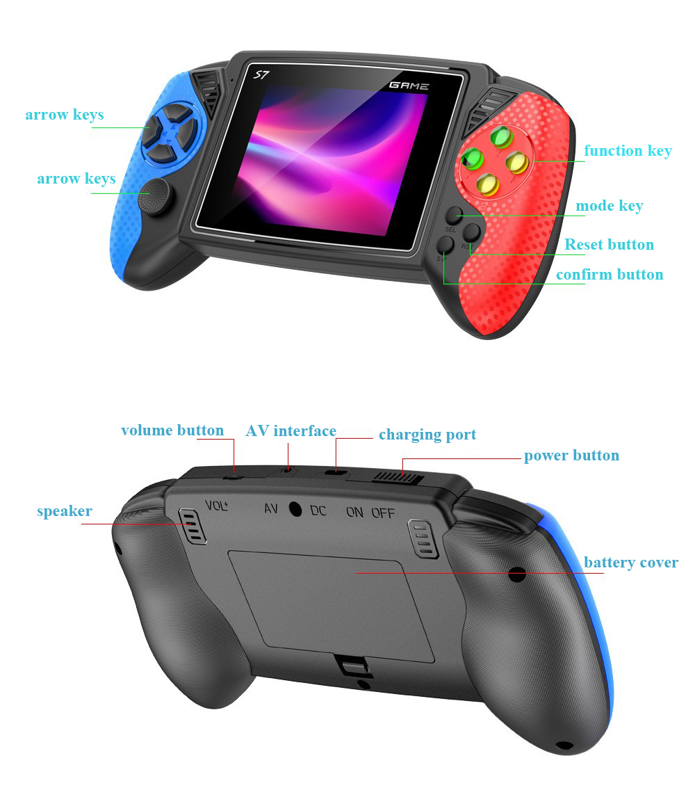 S7 Retro Handheld Game Console - đánh giá và giá Gaming Console Handheld Retro