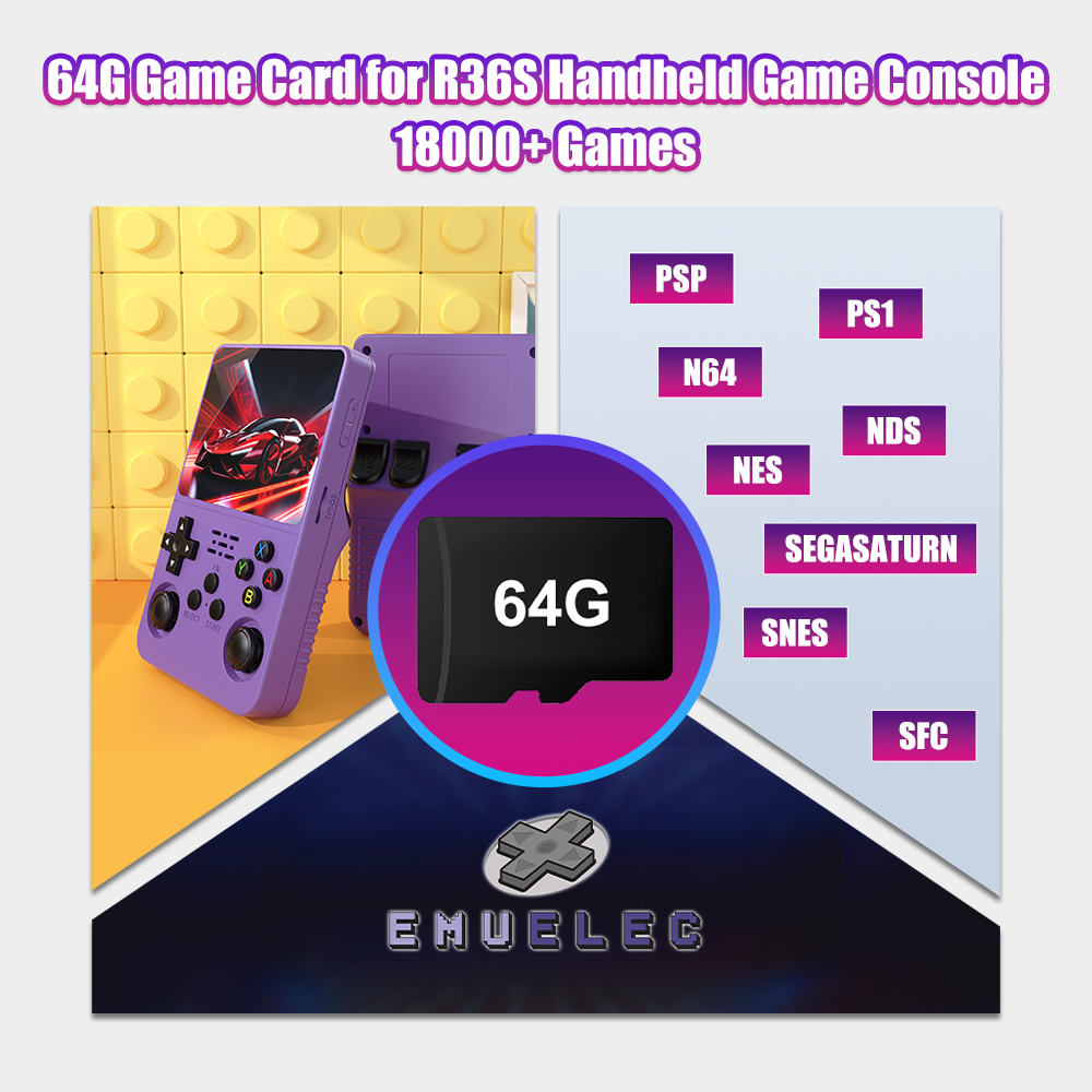 64G Game TF Card for R36S Vide - đánh giá và giá Gaming Console Handheld Retro