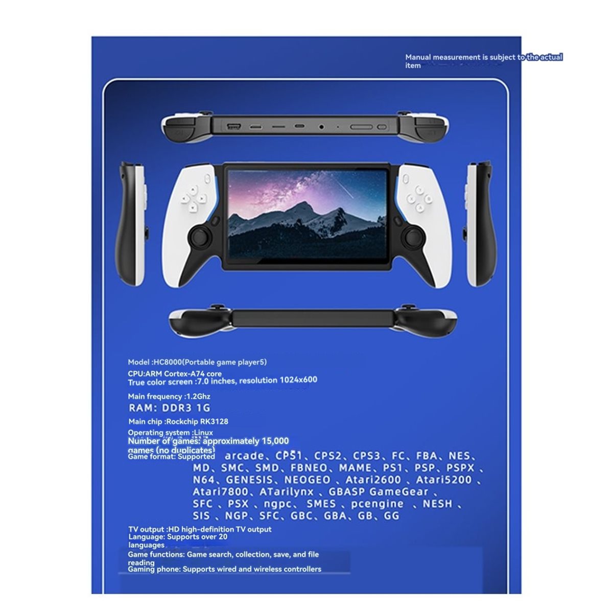 Y828A~!#7Inch Dual Joystick Ha - đánh giá và giá Gaming Console.Emulators