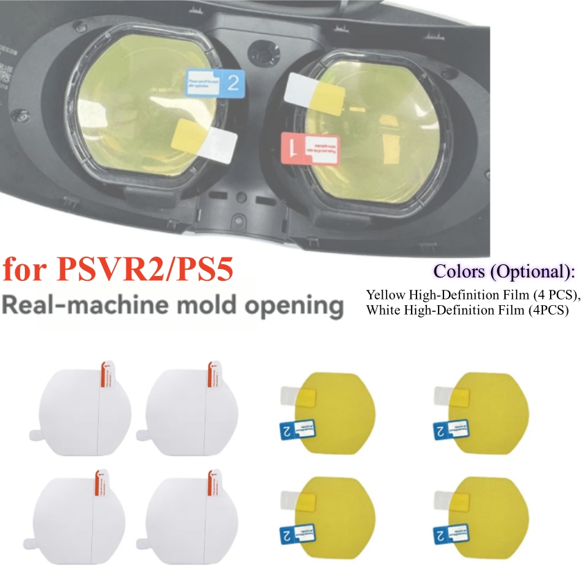 4 PCS Yellow /White HD Film  f - đánh giá và giá Vr Lens Protector